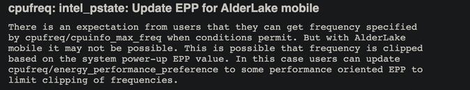 Linux 5.17 将为 Alder Lake 提供更好的睿频性能 Linux 5.17 将为 Alder Lake 提供更好的睿频性能